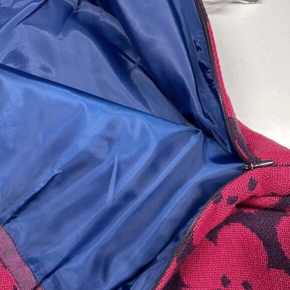 Boden Wool Blend Pink Floral Mini Skirt Womens Size US 14 R - Picture 4 of 8